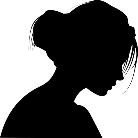 silhouette of a woman drawing